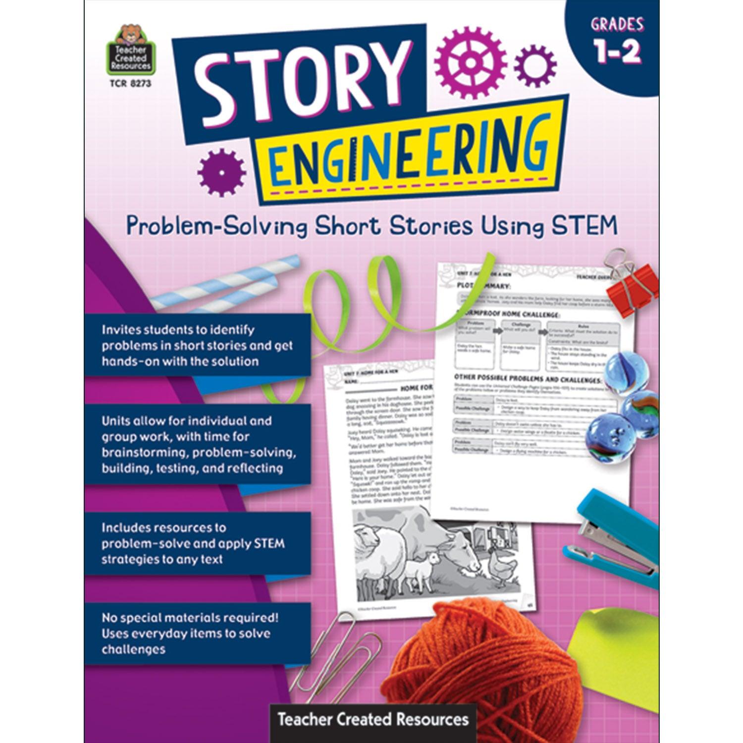 Story Engineering: Problem-Solving Short Stories Using STEM, Grade 1-2 - Loomini