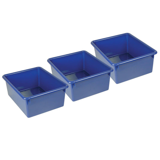 Stowaway® 5" Letter Box no Lid, Blue, Pack of 3 - Loomini
