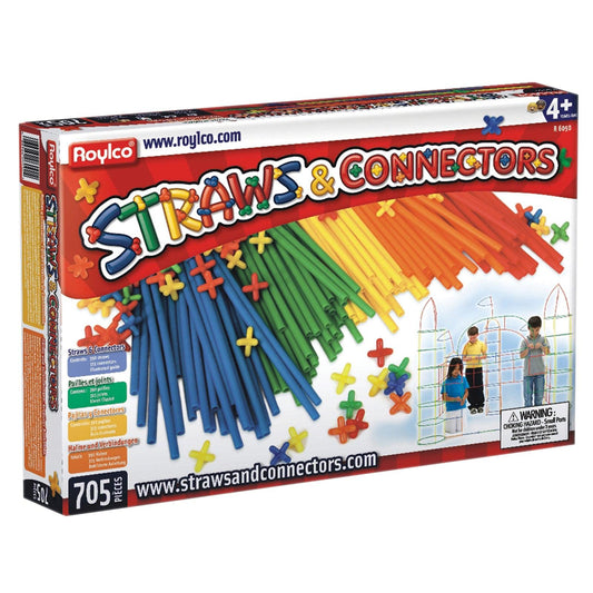 Straws & Connectors Set, 705 Pieces - Loomini