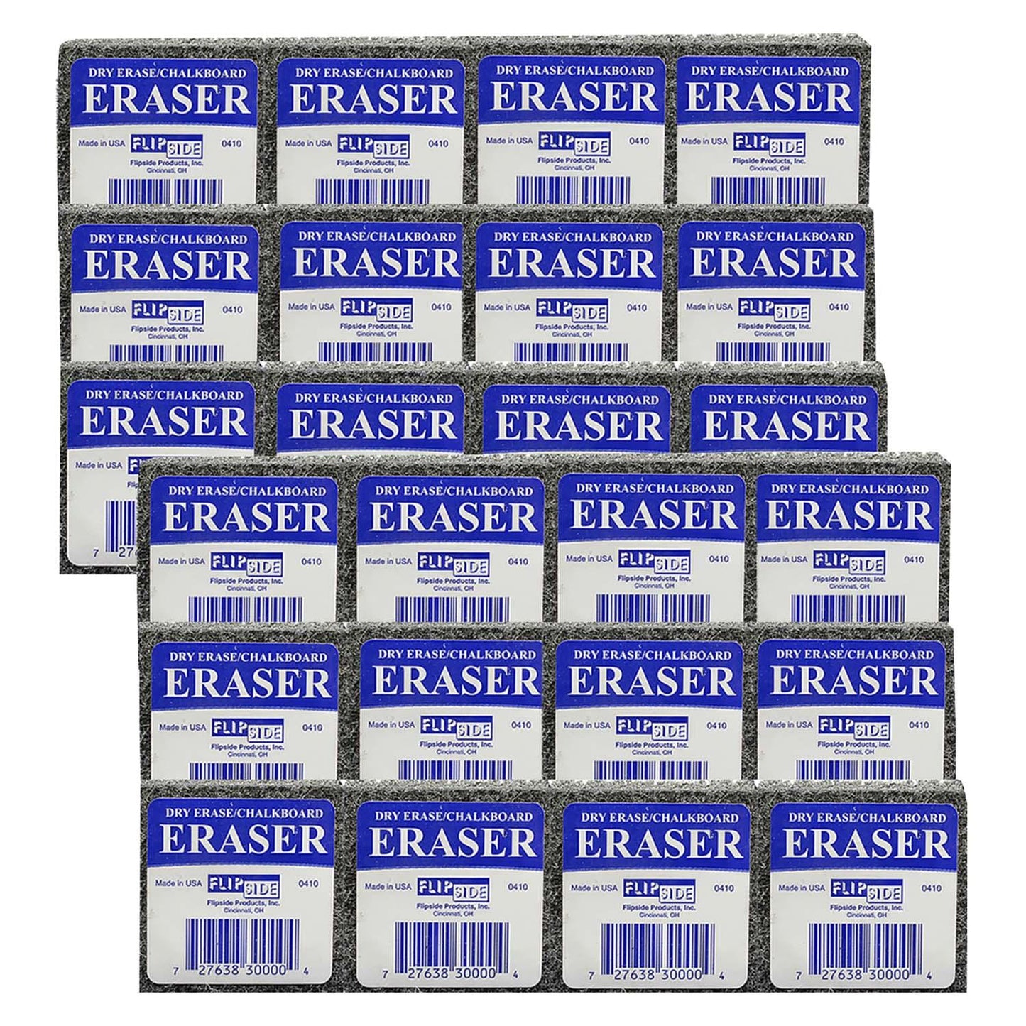 Student Eraser, 2" Width, 2" Length, 12 Per Pack, 2 Packs - Loomini