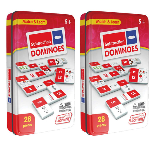 Subtraction Dominoes, 2 Sets - Loomini