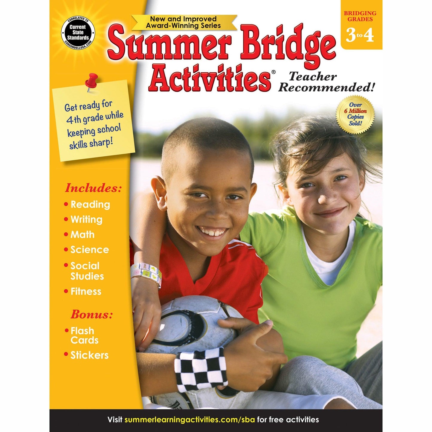 Summer Bridge Activities® Workbook, Grade 3-4, Paperback - Loomini