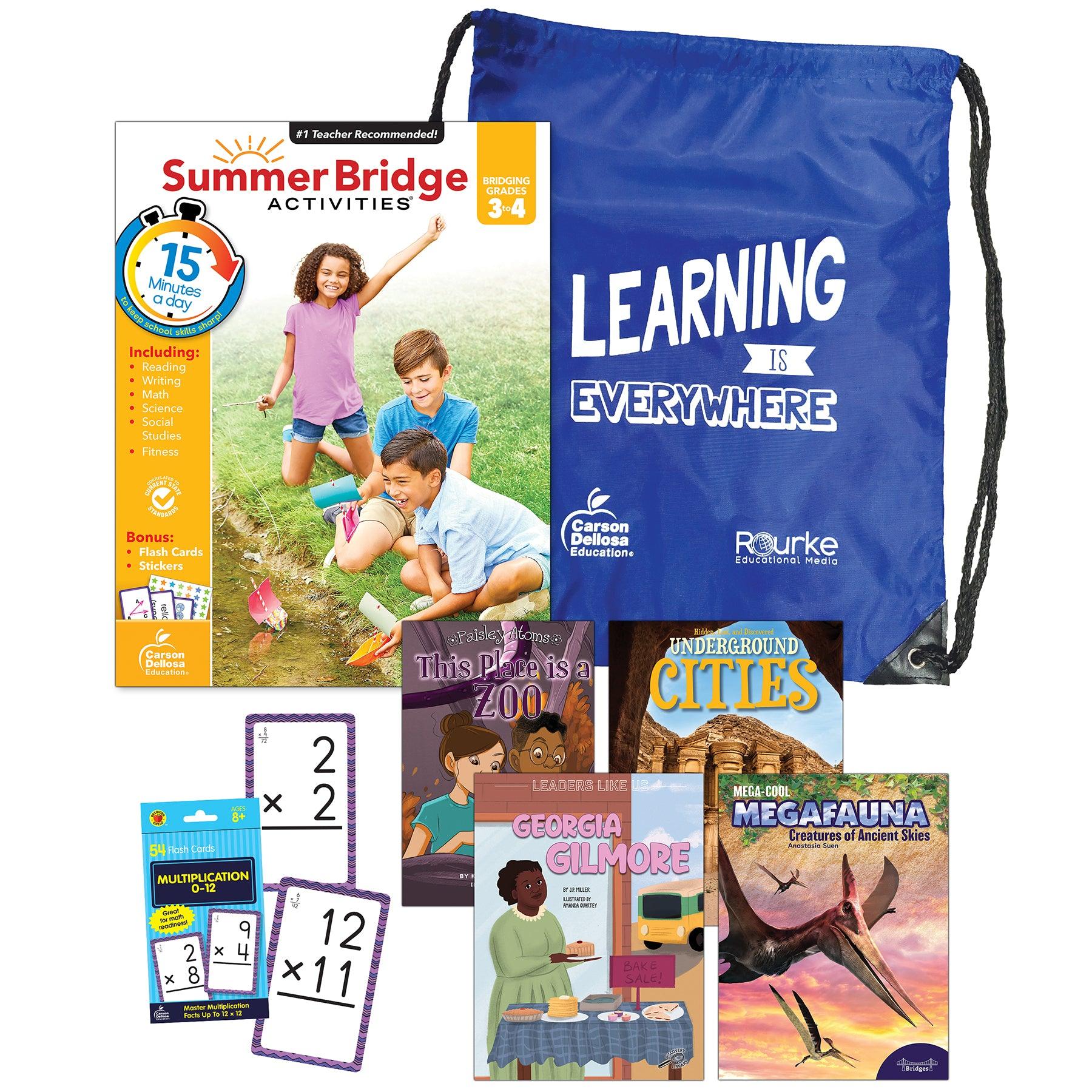 Summer Bridge Essentials Backpack, Grade 3-4 - Loomini