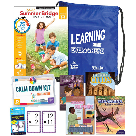 Summer Bridge Essentials Backpack, Grades 3-4 - Loomini