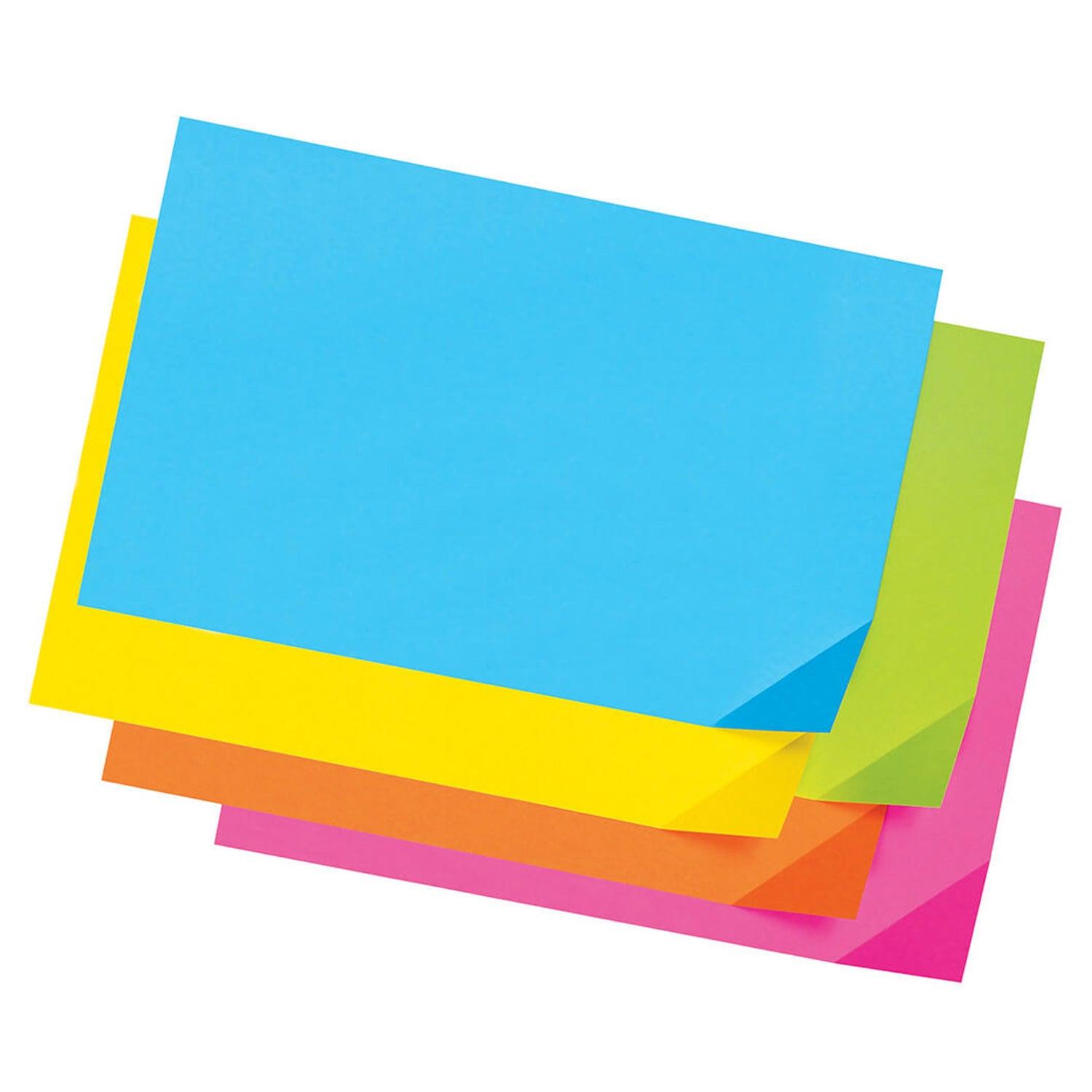 Super Bright Assorted Tagboard, 5 Super Bright Assorted Colors, 12" x 18", 100 Sheets - Loomini