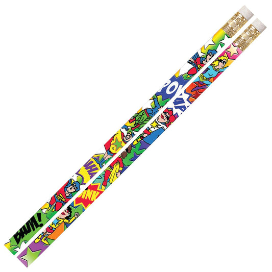 Super-Duper Heroes Motivational Pencil, Pack of 144 - Loomini