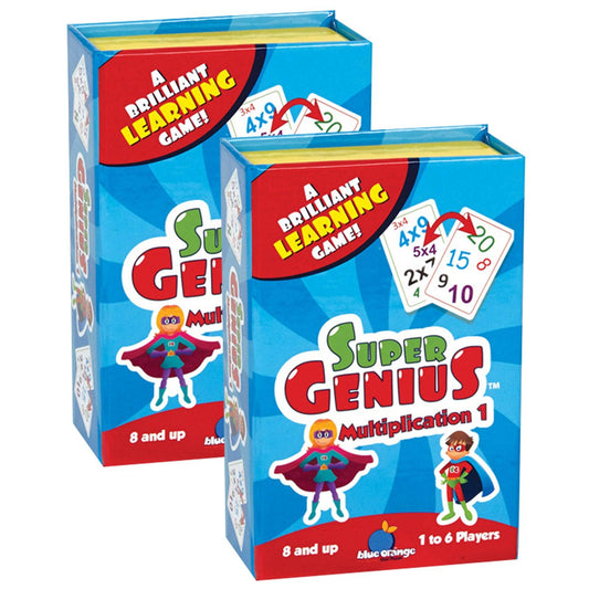Super Genius™ Multiplication 1 Game, Pack of 2 - Loomini