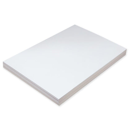 Super Heavyweight Tagboard, White, 12" x 18", 100 Sheets - Loomini