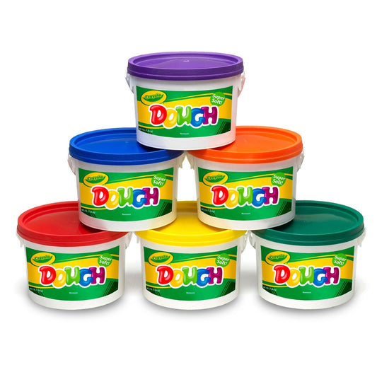 Super Soft Modeling Dough, Assorted Colors, Pack of 6 - Loomini