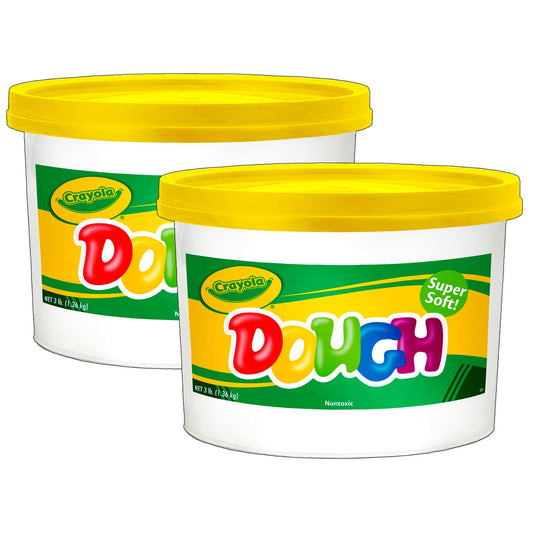 Super Soft Modeling Dough, Yellow, 3 lbs. Bucket, Pack of 2 - Loomini
