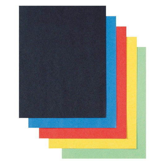 Super Value Poster Board, 5 Assorted Colors, 22" x 28", 50 Sheets - Loomini