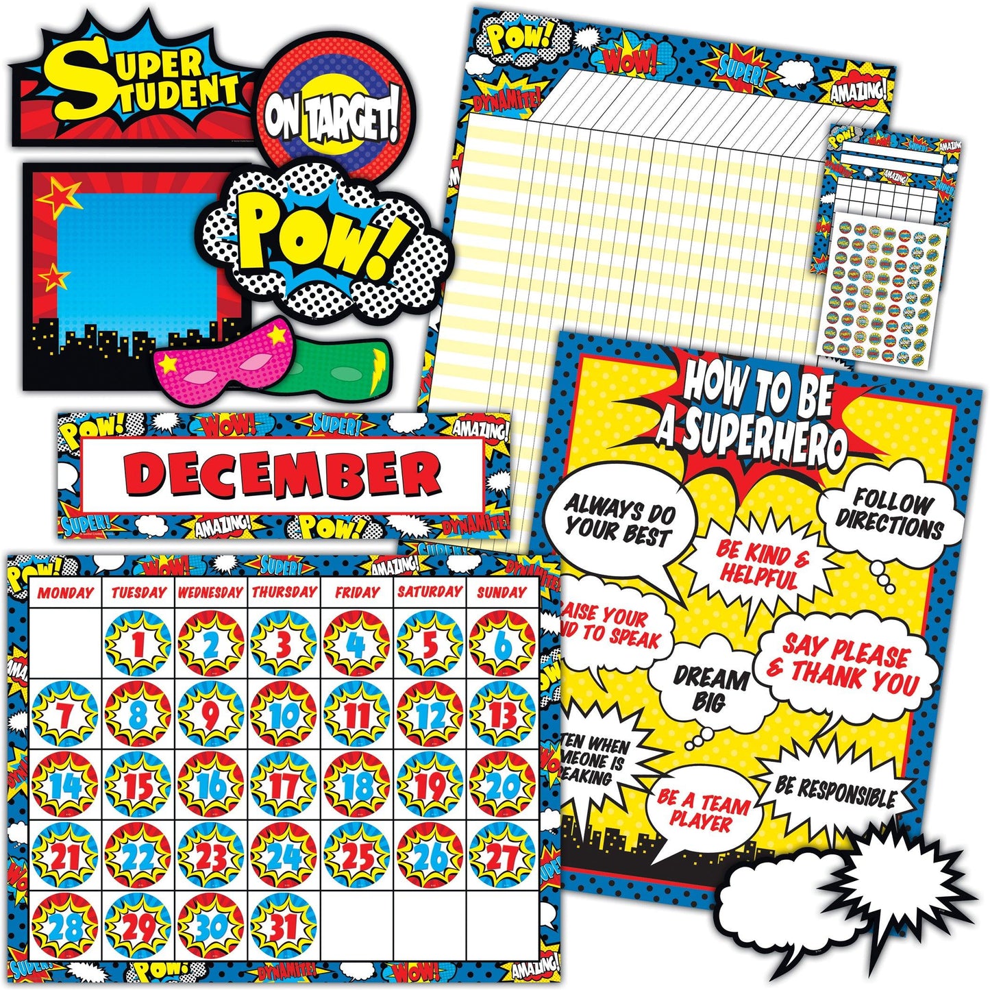 Superhero Classroom Set - Loomini