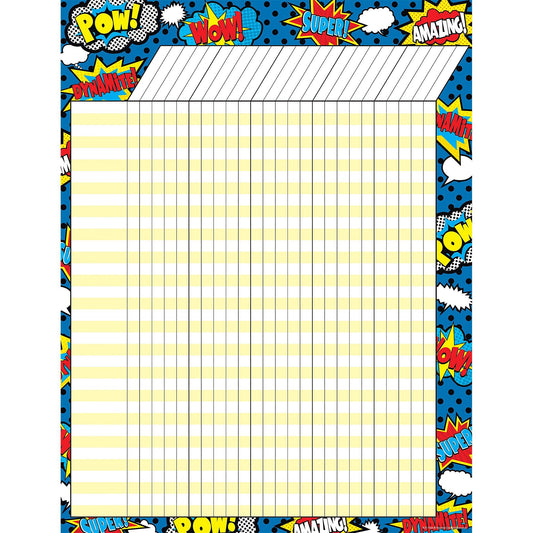 Superhero Incentive Chart, Pack of 6 - Loomini