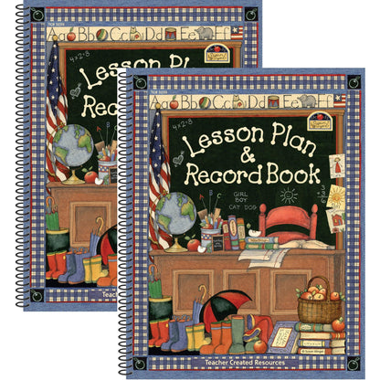 Susan Winget Lesson Plan & Record Book, Pack of 2 - Loomini