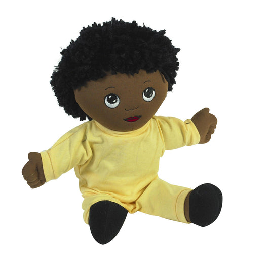 Sweat Suit Doll, African American Boy - Loomini