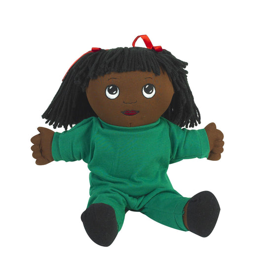 Sweat Suit Doll, African American Girl - Loomini