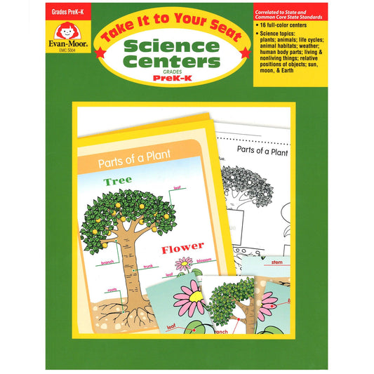 Take It to Your Seat Science Centers Book, Grades PreK-K - Loomini