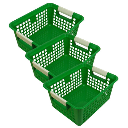 Tattle® Book Basket, Green, Pack of 3 - Loomini