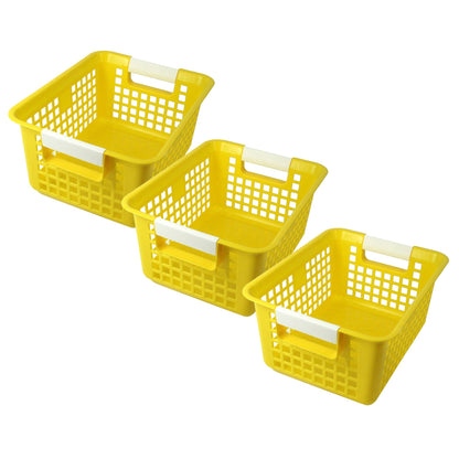 Tattle® Book Basket, Yellow, Pack of 3 - Loomini