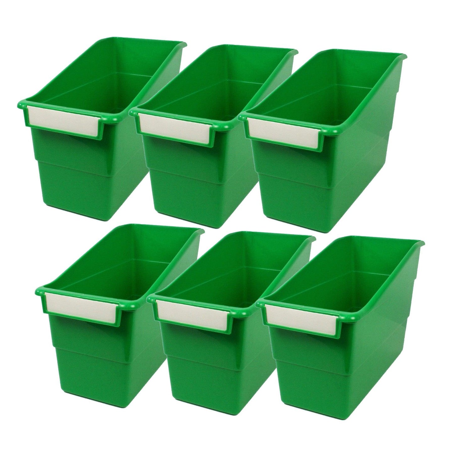 Tattle® Shelf File, Green, Pack of 6 - Loomini