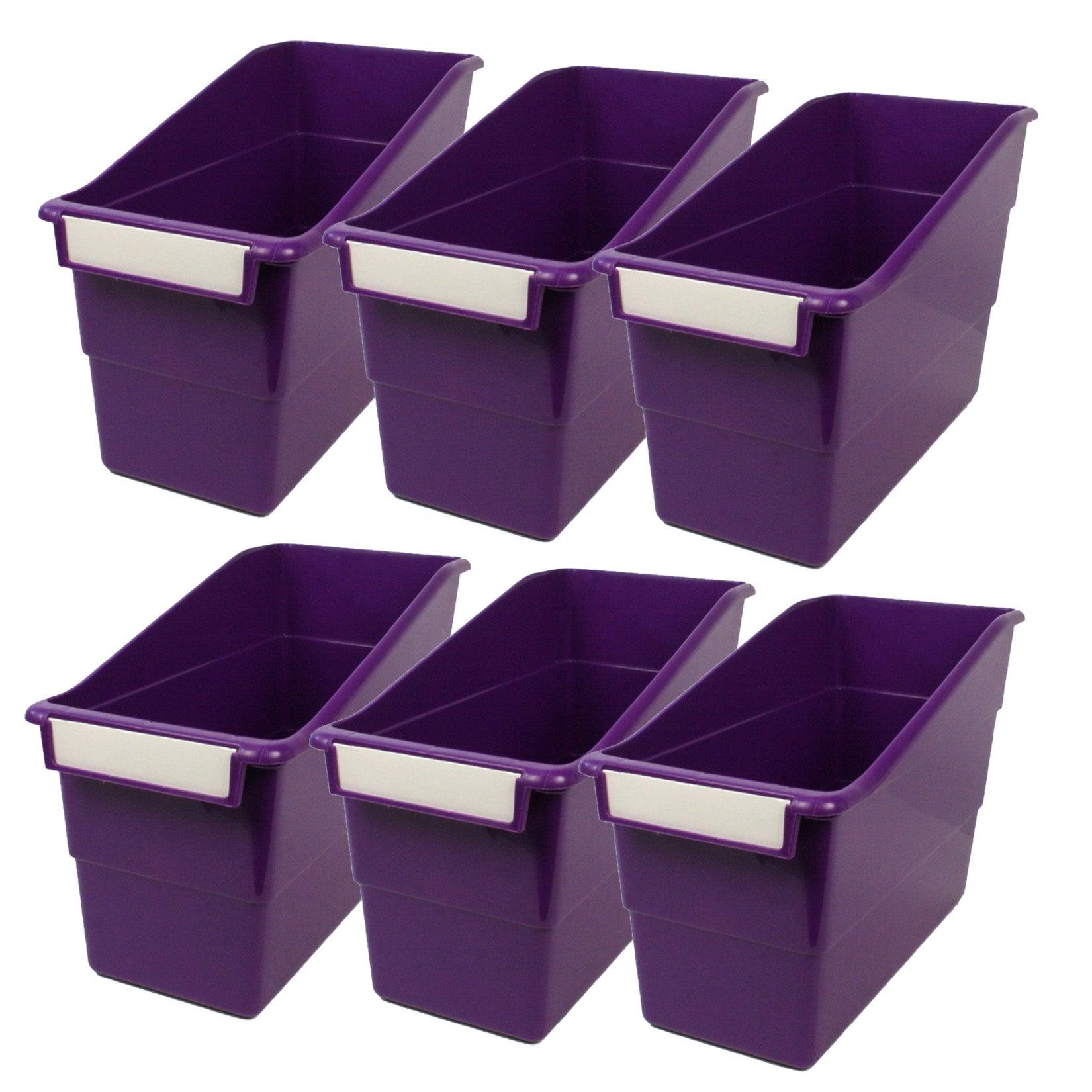 Tattle® Shelf File, Purple, Pack of 6 - Loomini
