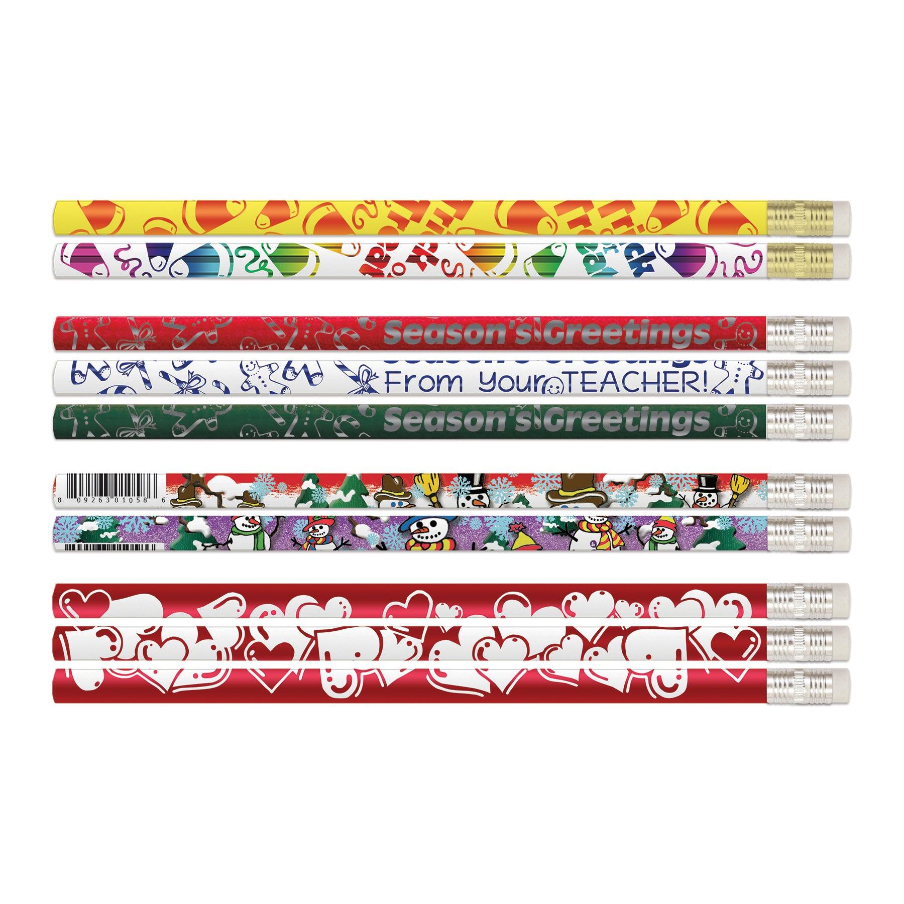 Teacher Seasonal Pencils Assortment, Pack of 144 - Loomini