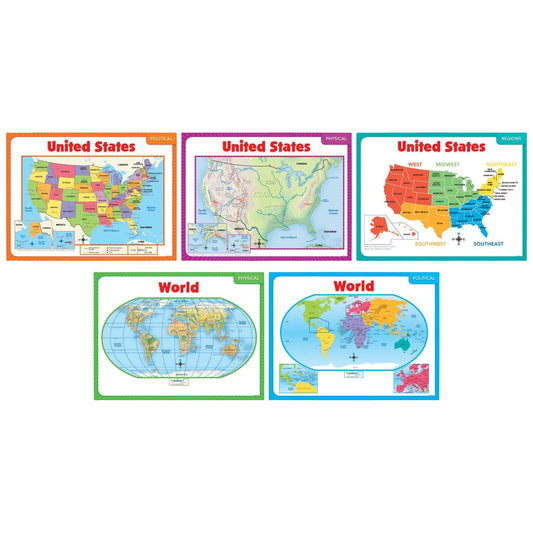 Teaching Maps Bulletin Board Set - Loomini