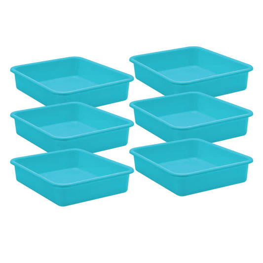 Teal Large Plastic Letter Tray, Pack of 6 - Loomini