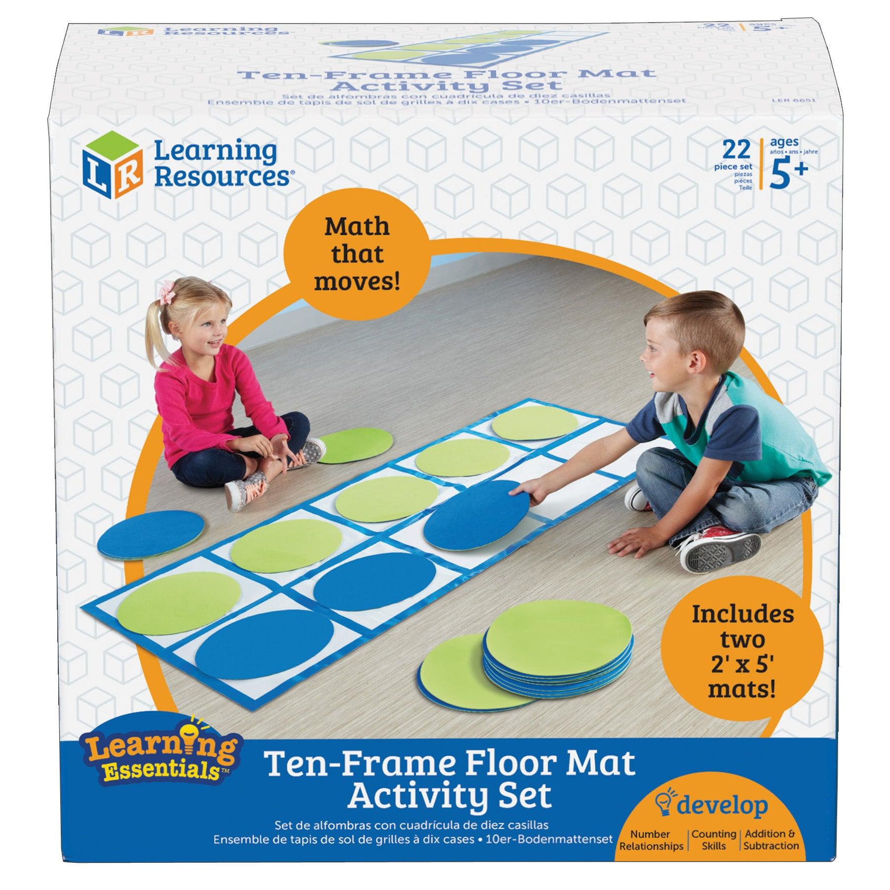 Ten-Frame Floor Mat Set Activity Set - Loomini