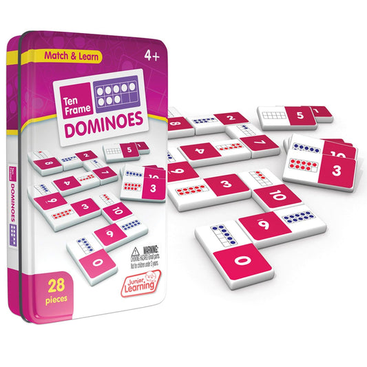 Ten Frames Dominoes, 2 Sets - Loomini