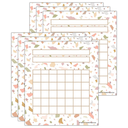 Terrazzo Tones Incentive Charts, 36 Per Pack, 6 Packs - Loomini