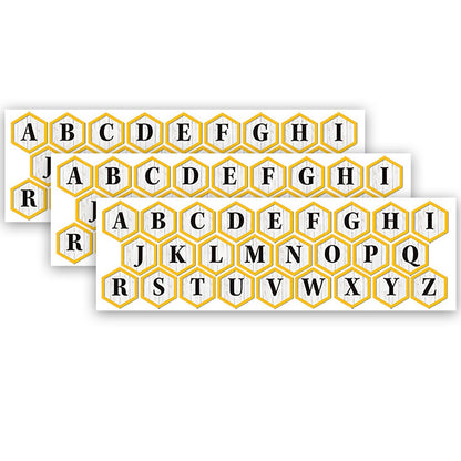The Hive Deco Letters, 96 Characters Per Pack, 3 Packs - Loomini
