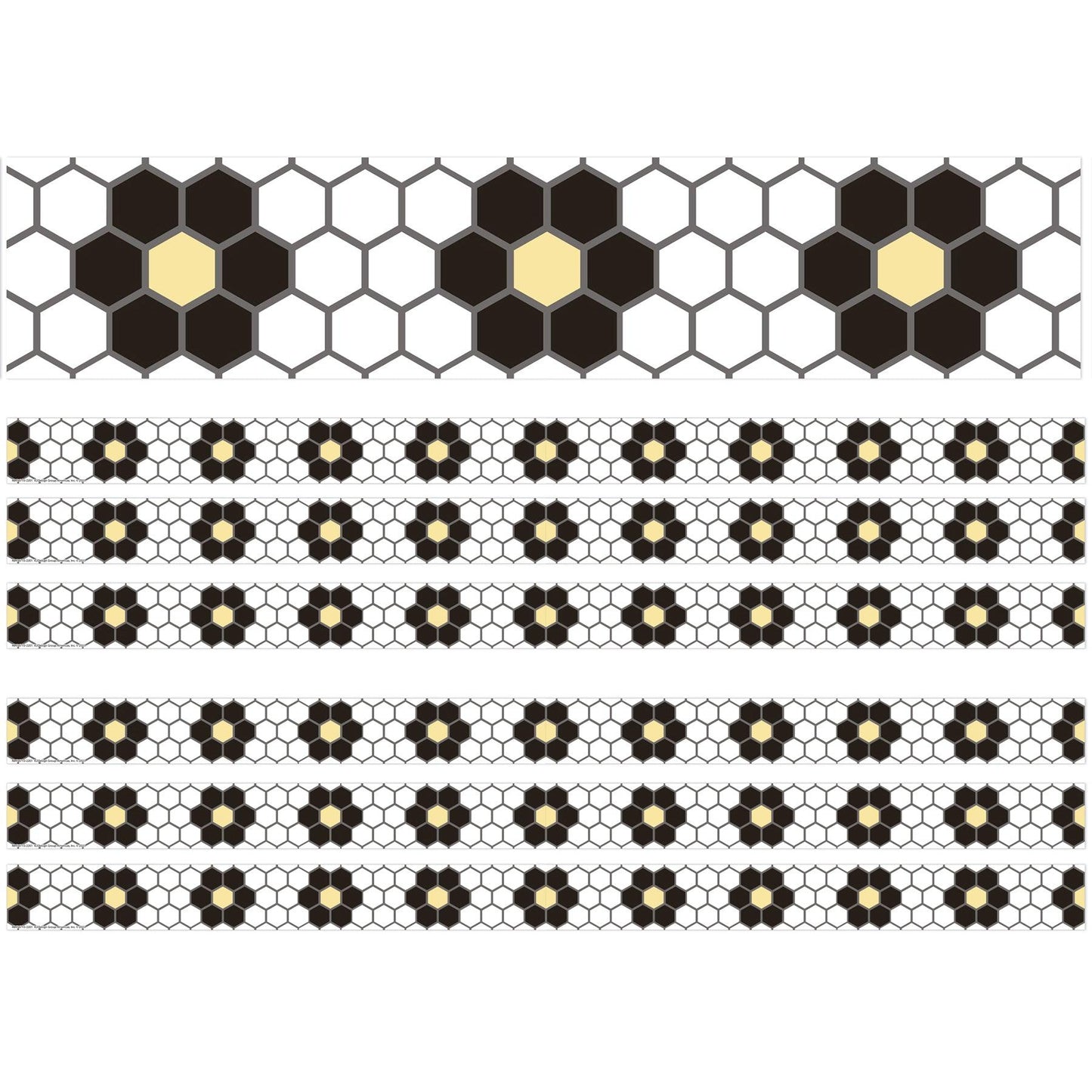 The Hive Floral Mosaic Deco Trim®, 37 Feet Per Pack, 6 Packs - Loomini