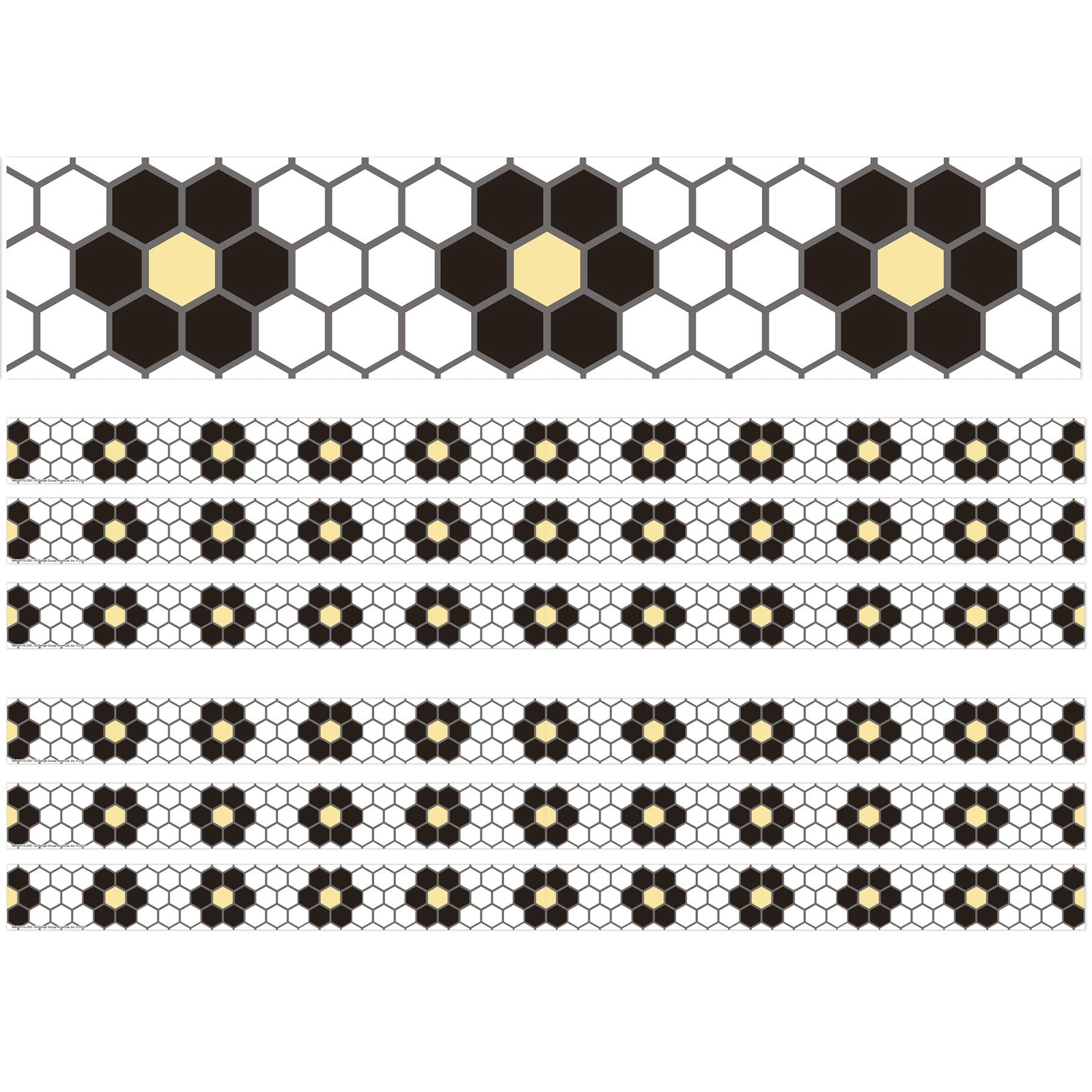 The Hive Floral Mosaic Deco Trim®, 37 Feet Per Pack, 6 Packs - Loomini