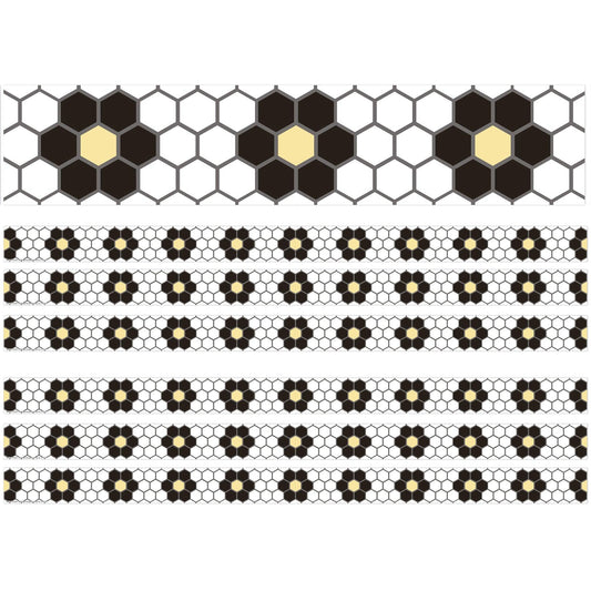 The Hive Floral Mosaic Deco Trim®, 37 Feet Per Pack, 6 Packs - Loomini