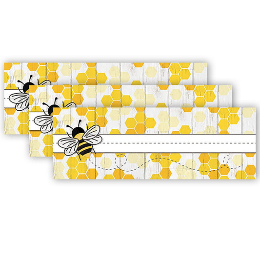 The Hive Self-Adhesive Name Plates, 36 Per Pack, 3 Packs - Loomini