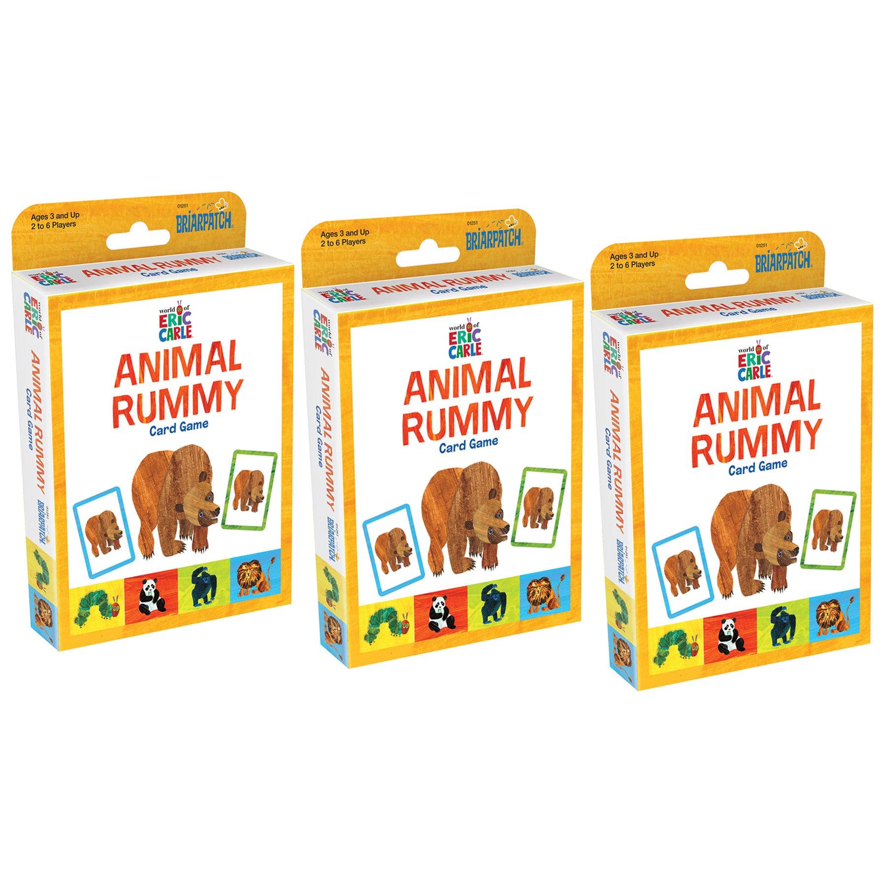 The World of Eric Carle™ Animal Rummy Card Game, Pack of 3 - Loomini