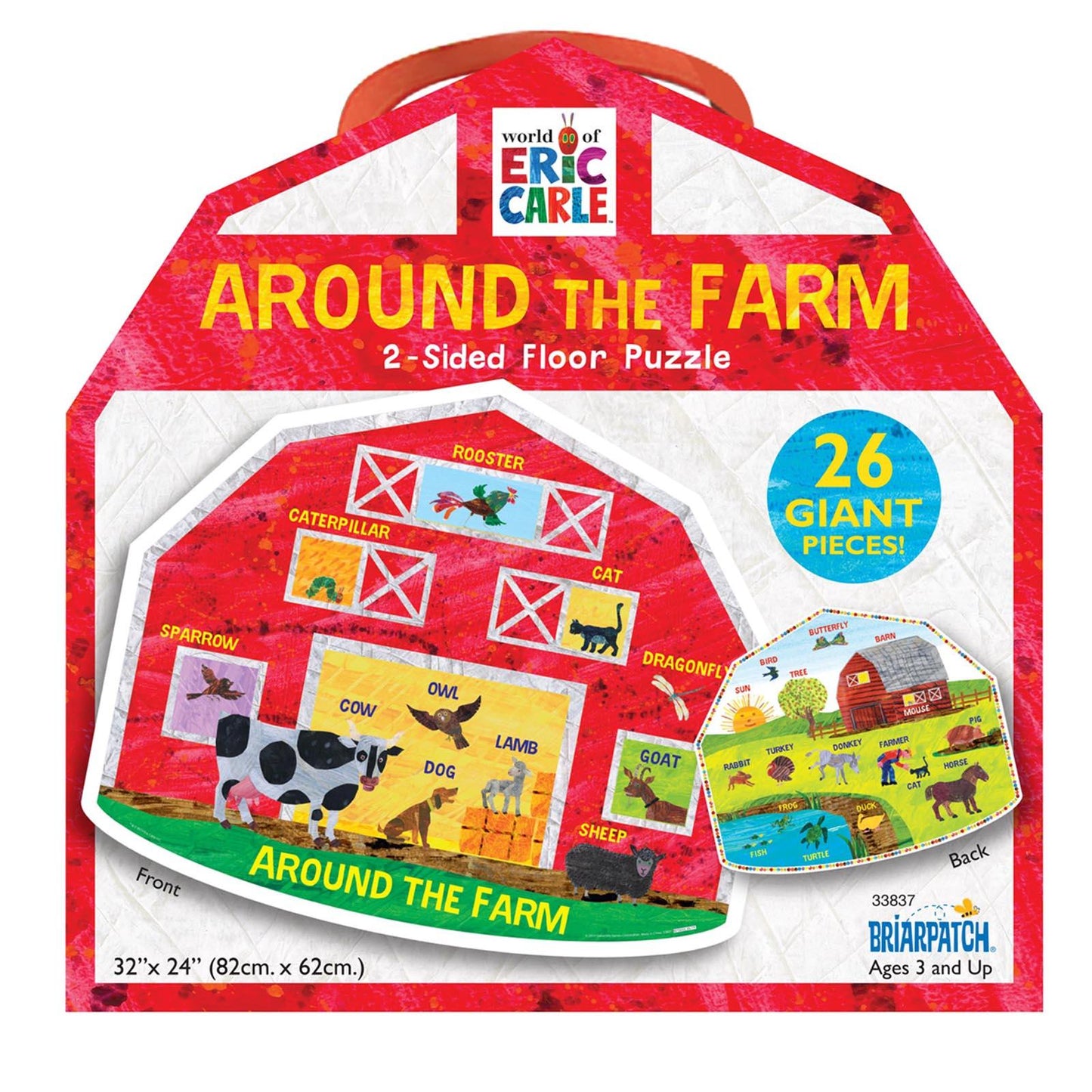 The World of Eric Carle™ Around the Farm 2-Sided Floor Puzzle - Loomini