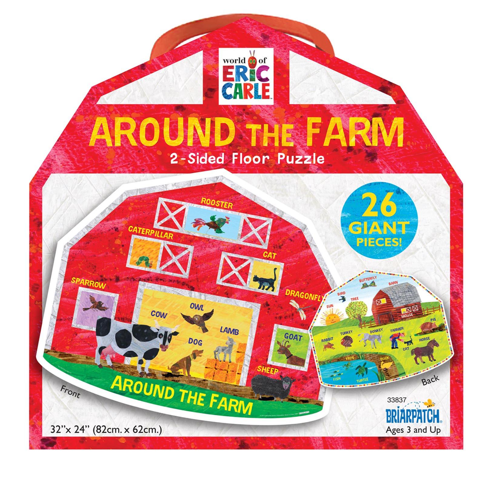 The World of Eric Carle™ Around the Farm 2-Sided Floor Puzzle - Loomini