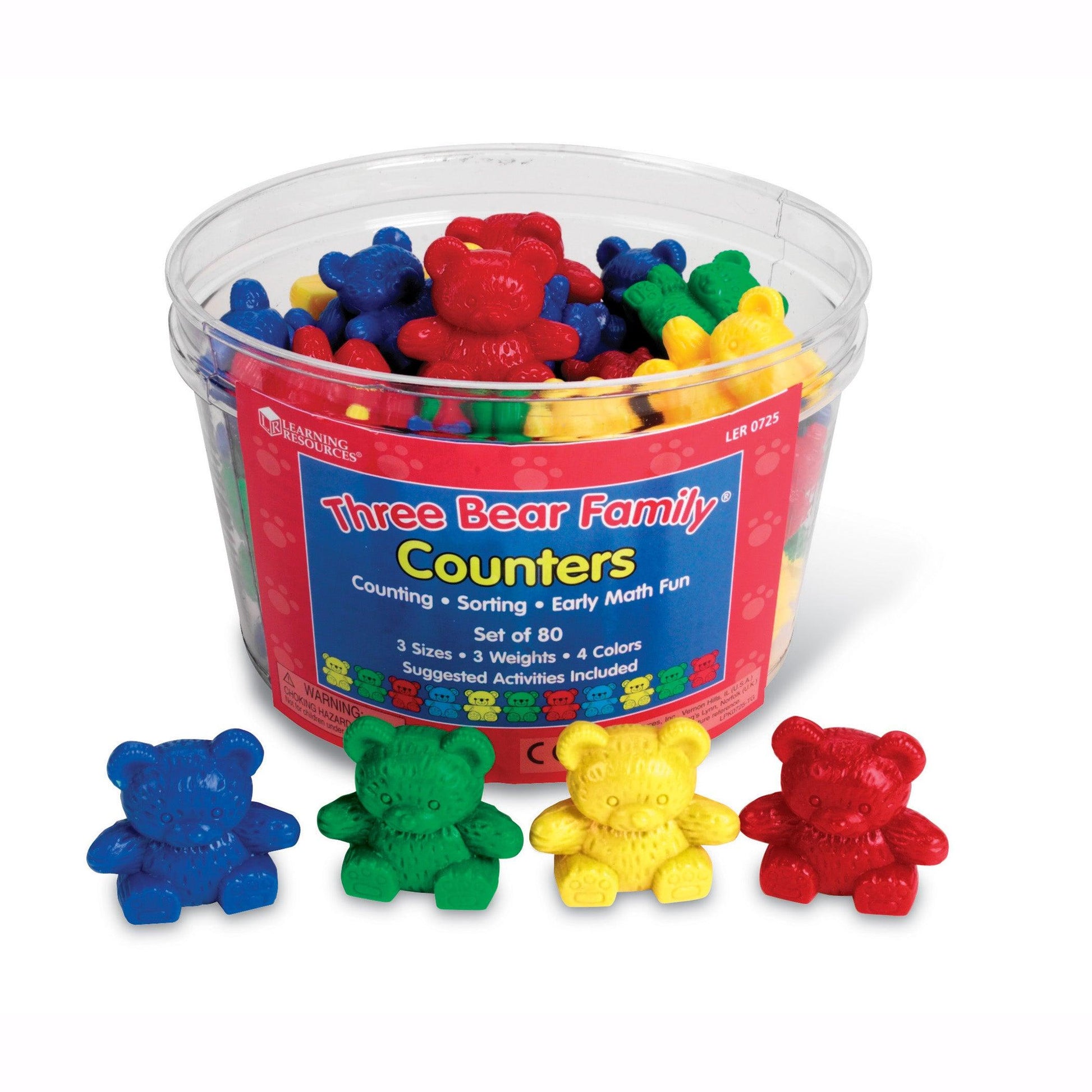 Three Bear Family® Counters Basic Set, Set of 80 - Loomini