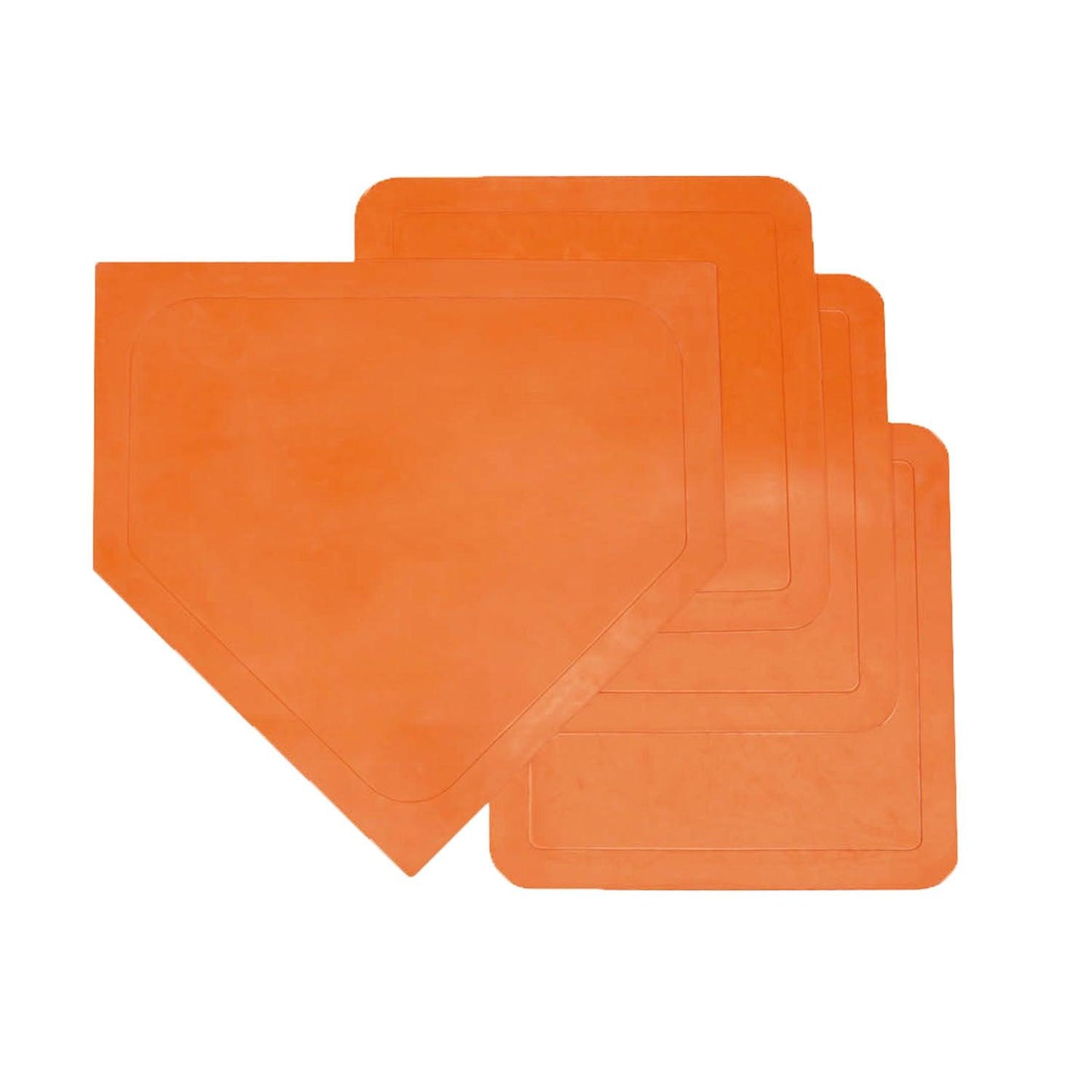 Throwdown Gym Base Set, Orange, Set of 4 - Loomini