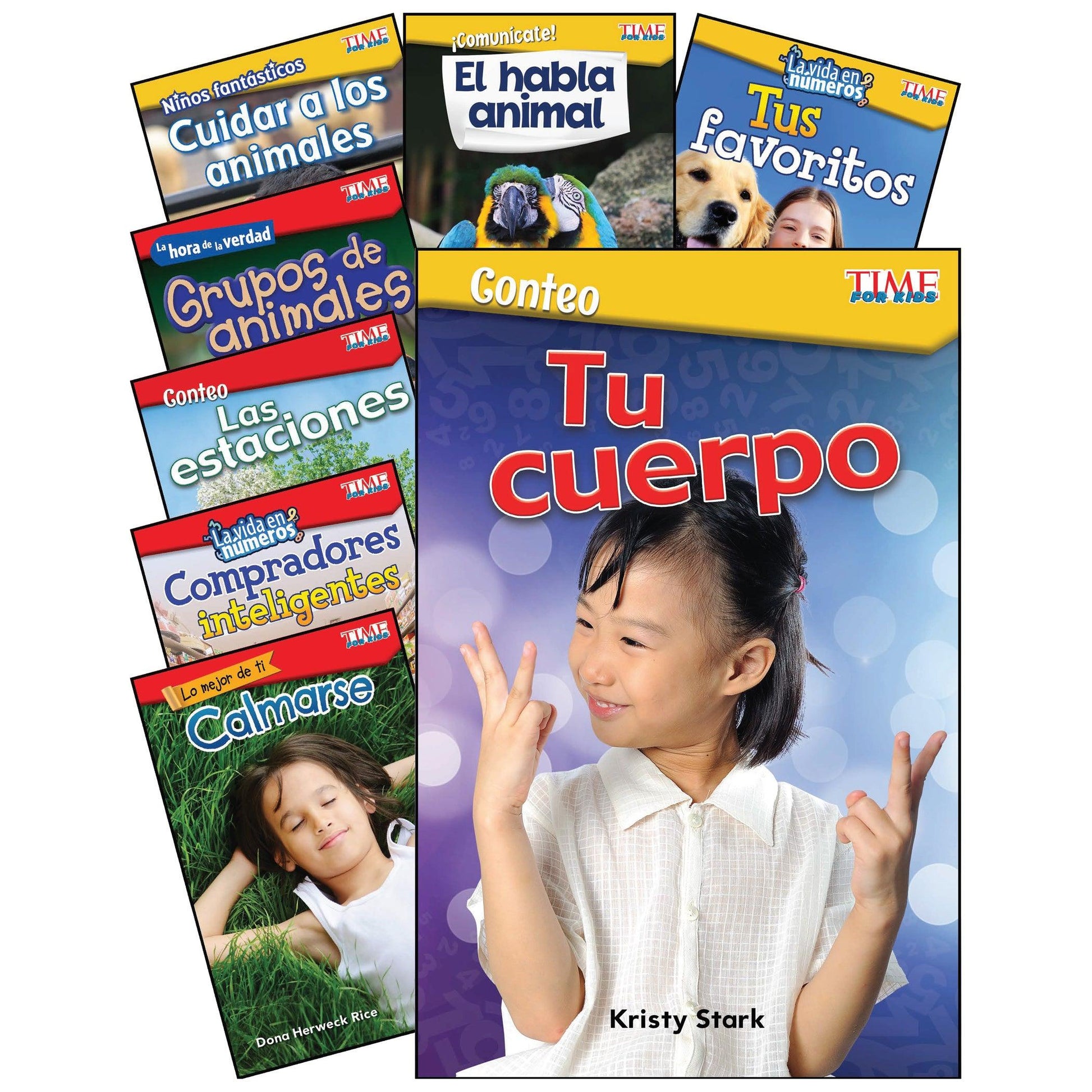 TIME FOR KIDS Math/Science Spanish Grades K-1: 8-Book Set - Loomini