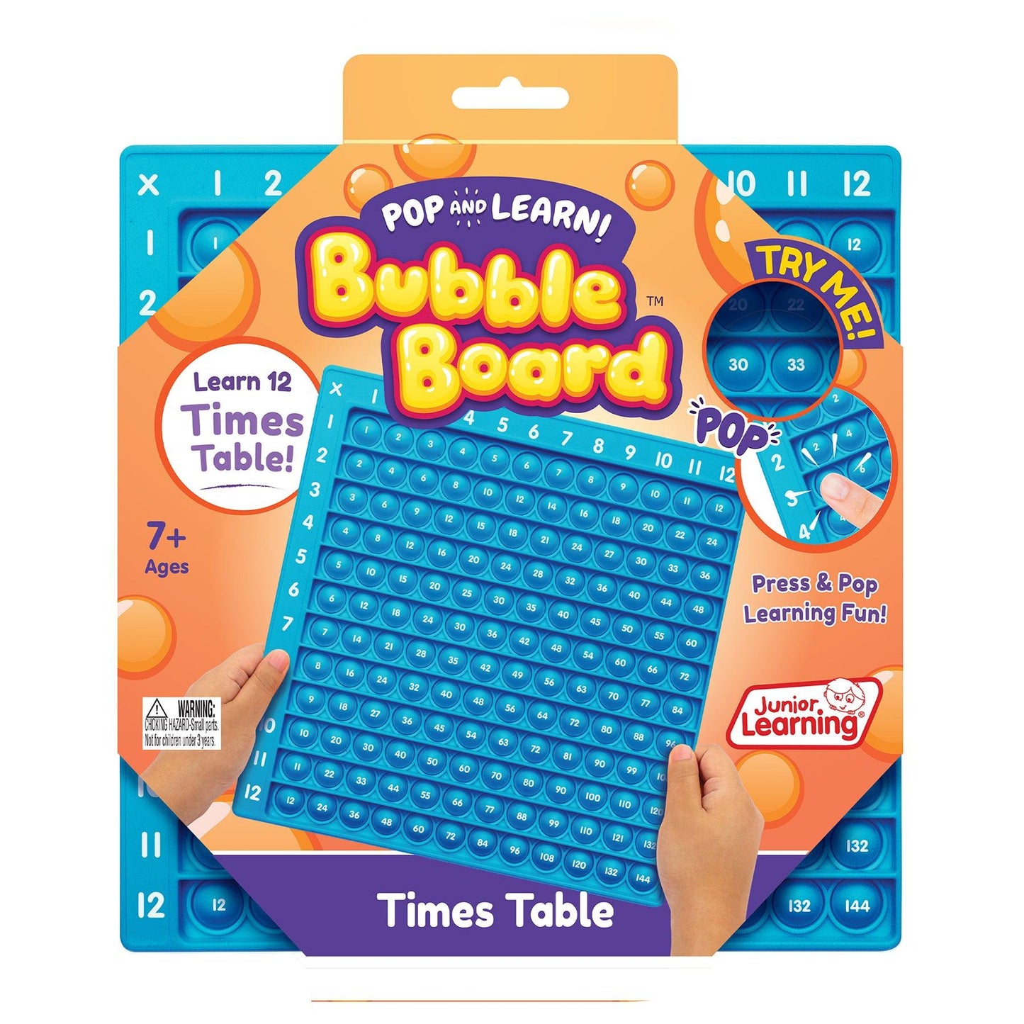 Times Table Pop and Learn™ Bubble Board - Loomini