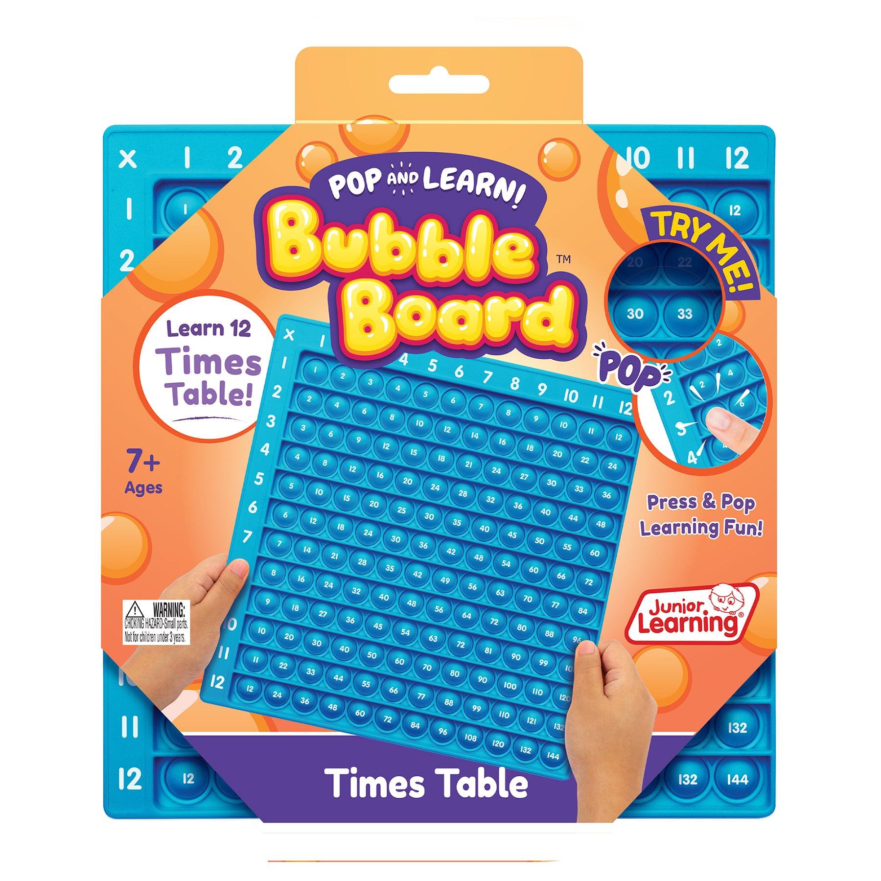 Times Table Pop and Learn™ Bubble Board - Loomini