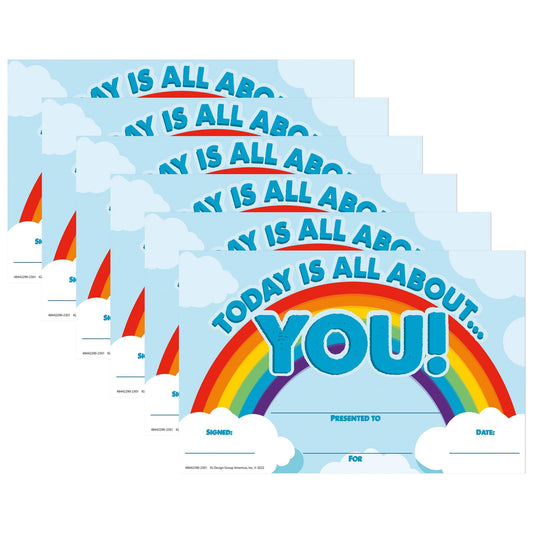 Today Is All About You Recognition Award, 36 Per Pack, 6 Packs - Loomini