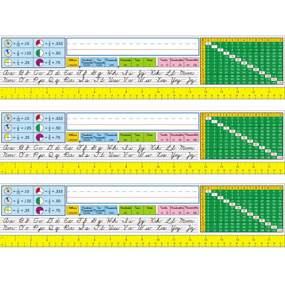 Traditional Cursive Nameplates, Grade 2-5, 36 Per Pack, 3 Packs - Loomini