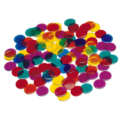 Transparent Counters - .75" - Set of 1,000 - Loomini