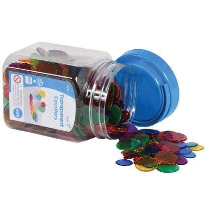 Transparent Counters - Mini Jar - Set of 500 - Loomini