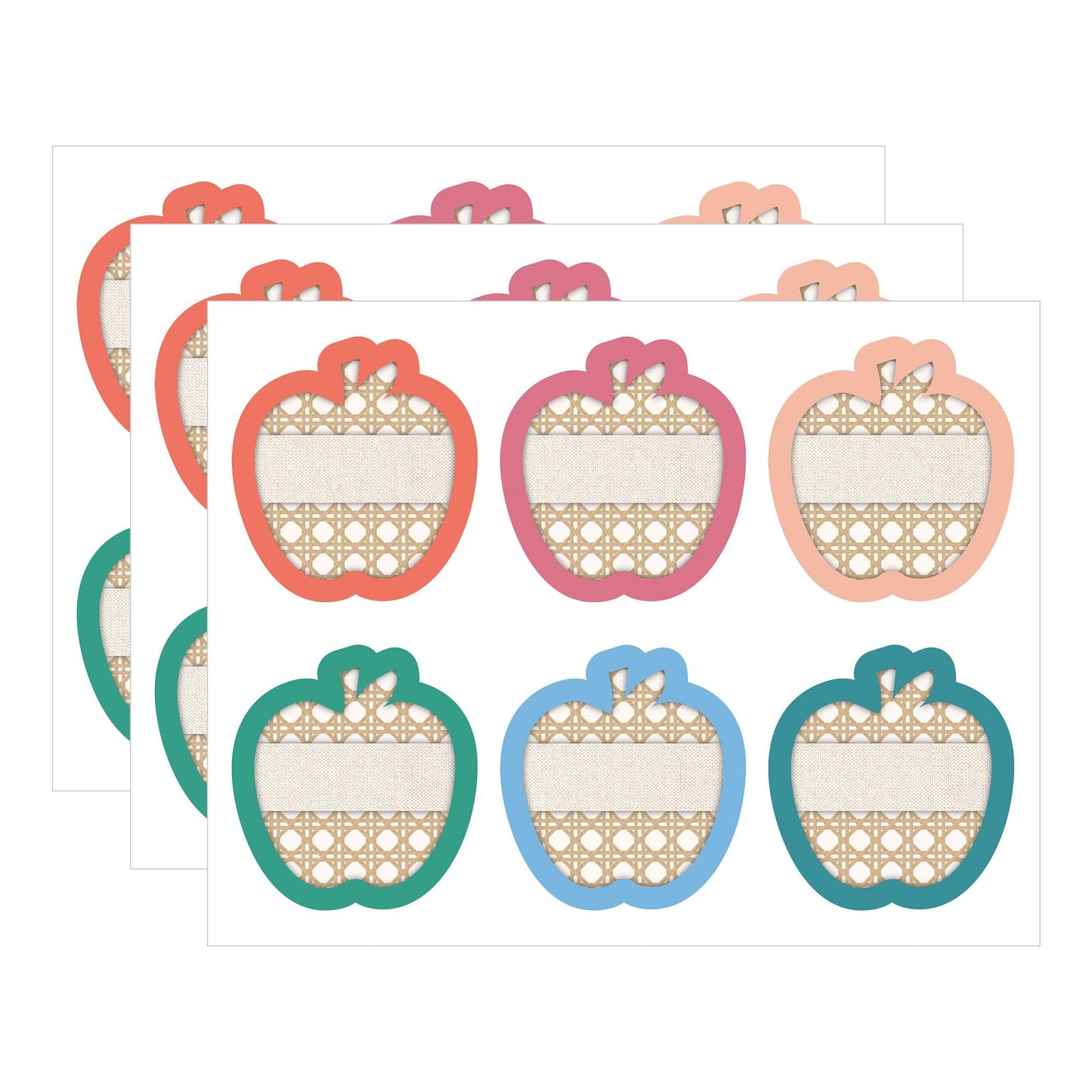 True to You Boho Apples Cut-Outs, 36 Per Pack, 3 Packs - Loomini