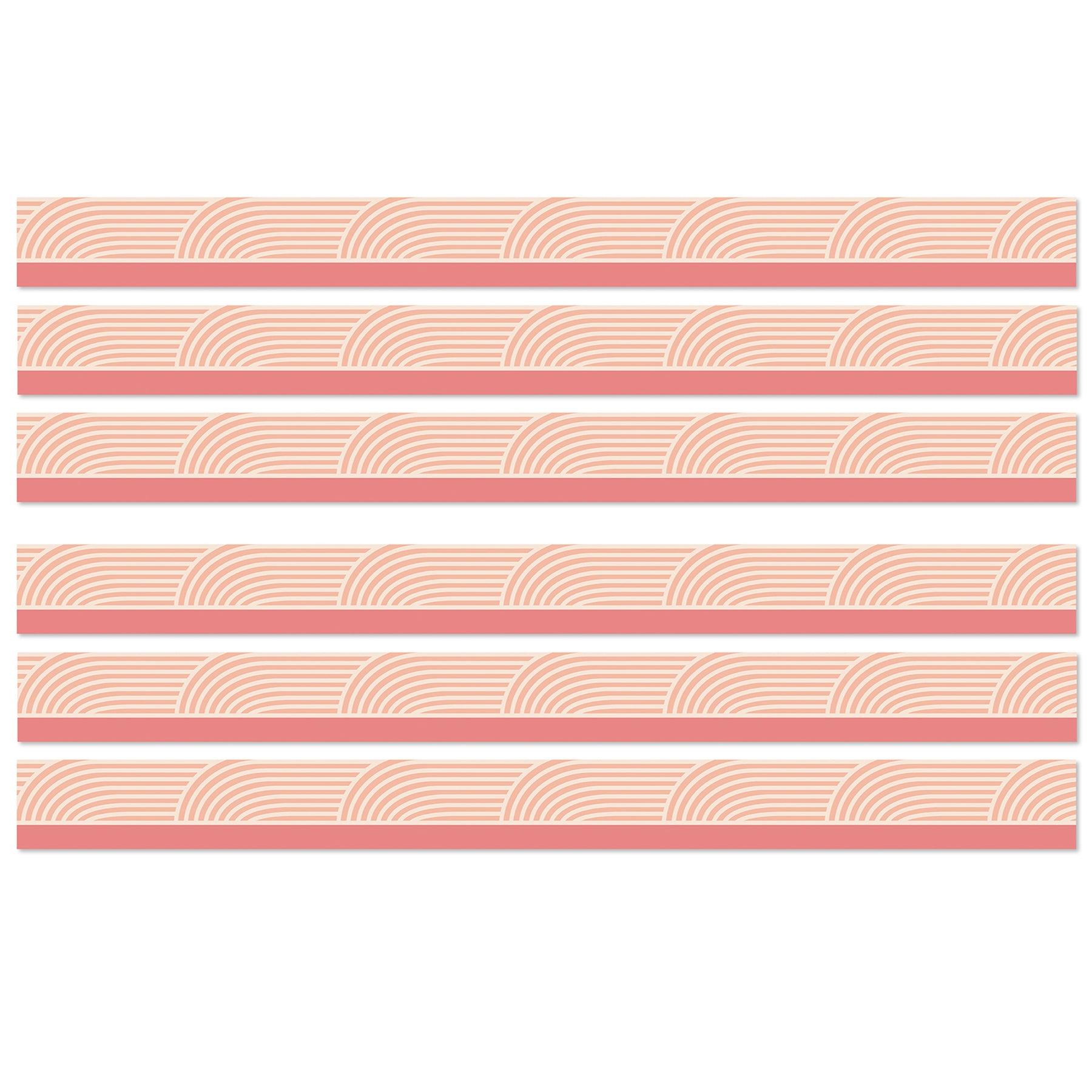 True to You Coral Wave Straight Bulletin Board Borders, 36 Feet Per Pack, 6 Packs - Loomini